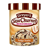 Dreyer's/Edy's Slow Churned  Fudge Tracks Light Ice Cream Full-Size Picture